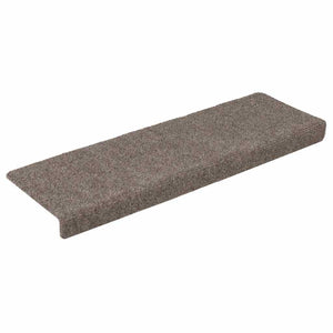 vidaXL Self-Adhesive Stair Mats 15 pcs. 65x21x4 cm Beige Rectangular Edge