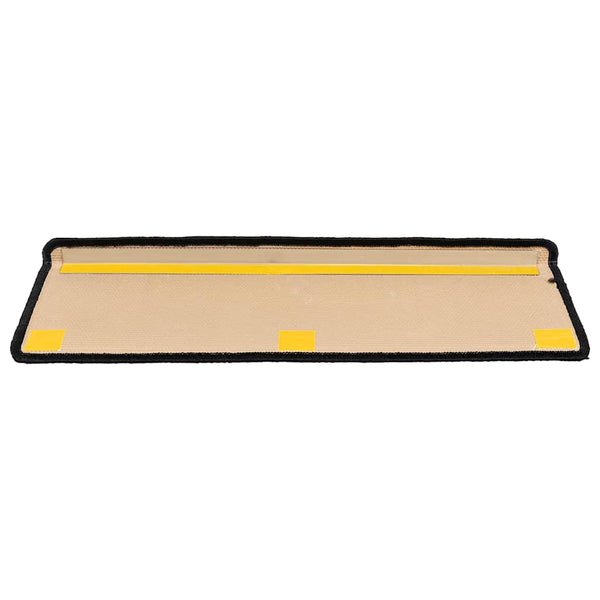 vidaXL Self-Adhesive Stair Mats 15 pcs. 65x21x4 cm Black and Grey