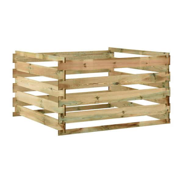 vidaXL Slat Composter 120x120x70 cm Impregnated Pine Wood