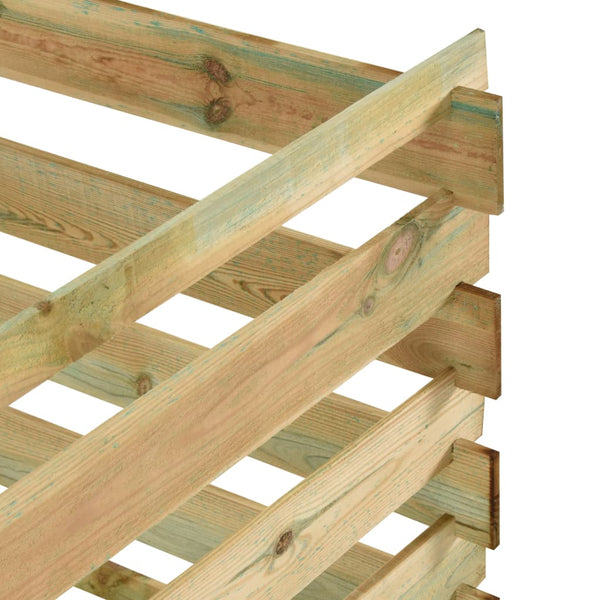 vidaXL Slat Composter 120x120x70 cm Impregnated Pine Wood