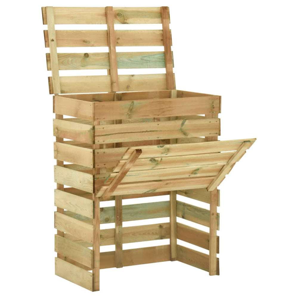 vidaXL Slat Composter 80x50x100 cm Impregnated Pinewood