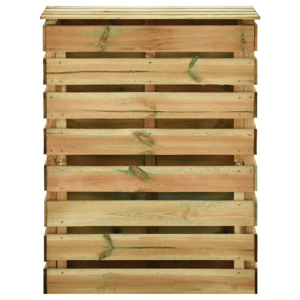vidaXL Slat Composter 80x50x100 cm Impregnated Pinewood