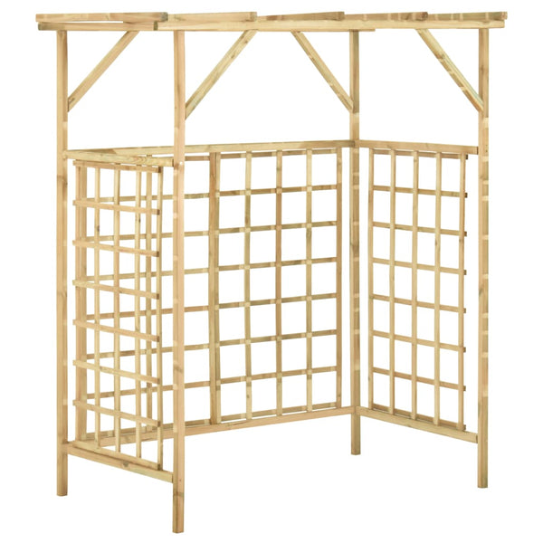 vidaXL 2-Bin Pergola Impregnated Pine Wood