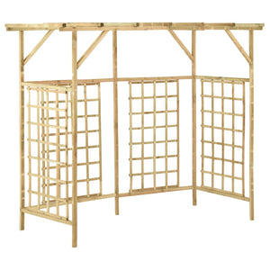 vidaXL Pergola for 3 Bins Impregnated Pinewood
