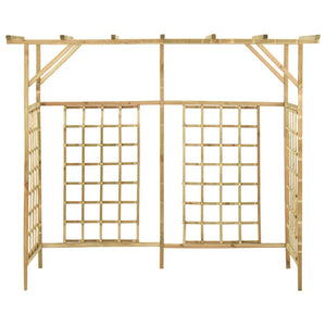 vidaXL Pergola for 3 Bins Impregnated Pinewood
