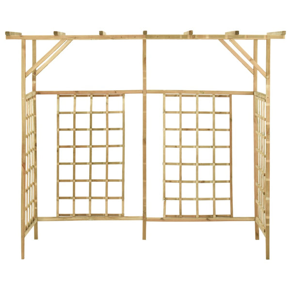 vidaXL Pergola for 3 Bins Impregnated Pinewood
