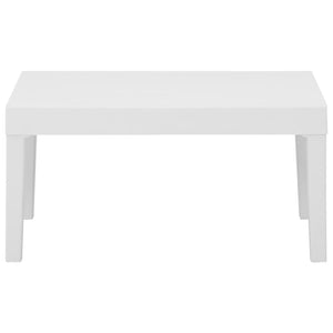 vidaXL 3-Piece Garden Lounge Set with Cushions Plastic White