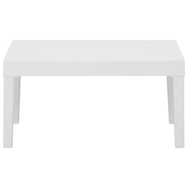 vidaXL 3-Piece Garden Lounge Set with Cushions Plastic White