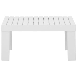 vidaXL 3-Piece Garden Lounge Set with Cushions Plastic White