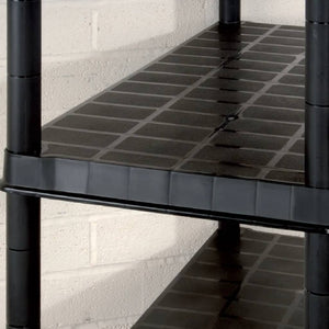 vidaXL 5-Tier Storage Rack Black 170x40x185 cm Plastic