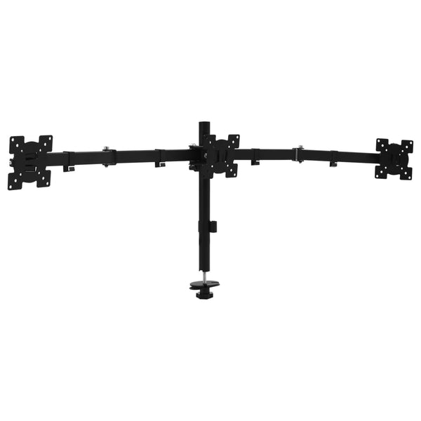 vidaXL Triple Monitor Desk Mount 13"-23"