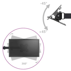 vidaXL Triple Monitor Desk Mount 13"-23"