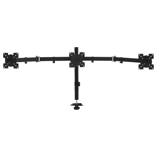 vidaXL Triple Monitor Desk Mount 13"-23"
