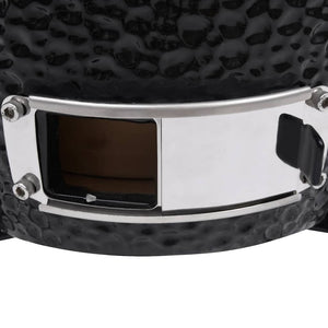 vidaXL 2-in-1 Kamado Grill Smoker Ceramic 56 cm Black