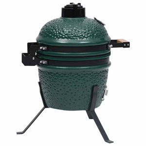 vidaXL 2-in-1 Kamado Ceramic Grill Smoker 56 cm Green