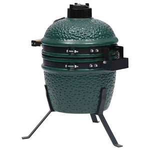 vidaXL 2-in-1 Kamado Ceramic Grill Smoker 56 cm Green