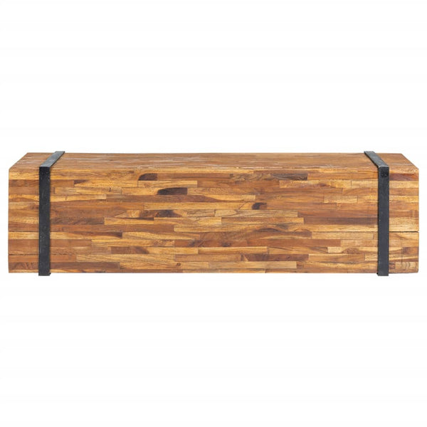 vidaXL TV Cabinet 110x30x32.5 cm Solid Teak Wood