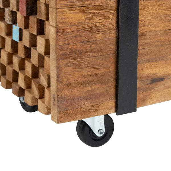vidaXL TV Cabinet 110x30x32.5 cm Solid Teak Wood