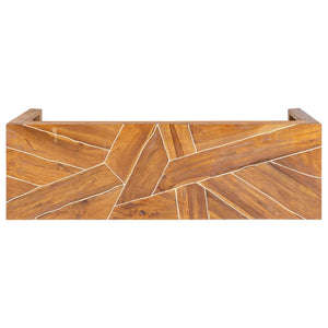 vidaXL TV Cabinet 110x60x38 cm Solid Teak Wood