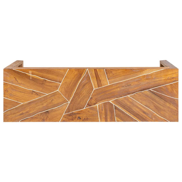 vidaXL TV Cabinet 110x60x38 cm Solid Teak Wood