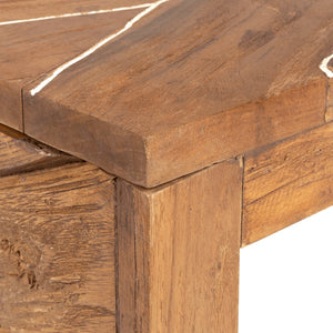 vidaXL TV Cabinet 110x60x38 cm Solid Teak Wood