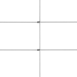 vidaXL Garden Fence Galvanised Steel 50x1.5 m Silver