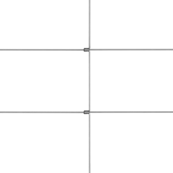 vidaXL Garden Fence Galvanised Steel 50x1.5 m Silver