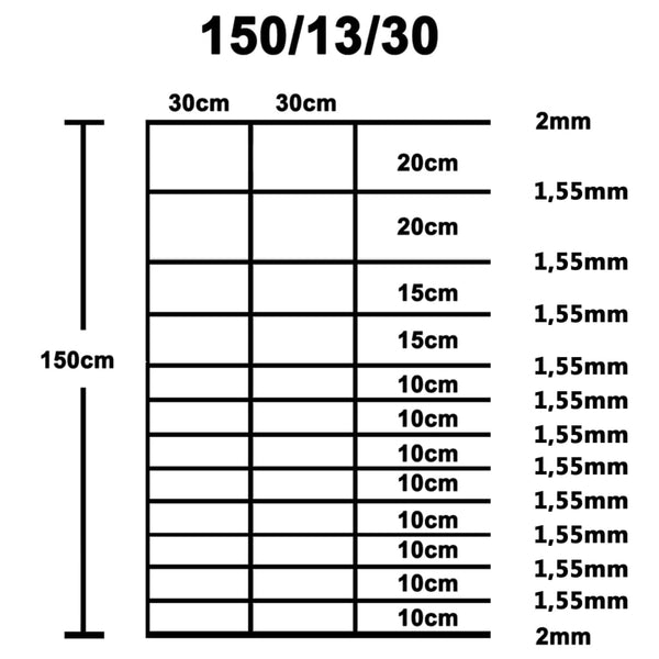 vidaXL Garden Fence Galvanised Steel 50x1.5 m Silver
