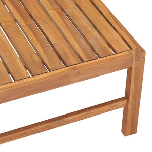 Gartentisch 63x63x30 cm Massivholz Teak