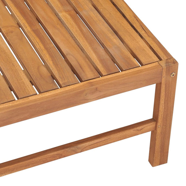 Gartentisch 63x63x30 cm Massivholz Teak