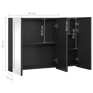 LED Spiegelschrank Bad 89x62 cm