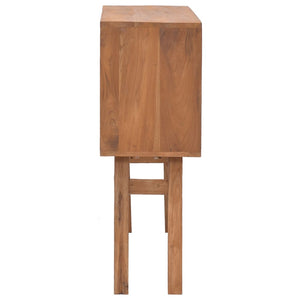 vidaXL Console Table 80x30x80 cm Solid Teak Wood