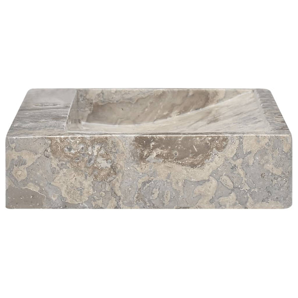 vidaXL Wash Basin Grey 58x39x10 cm Marble