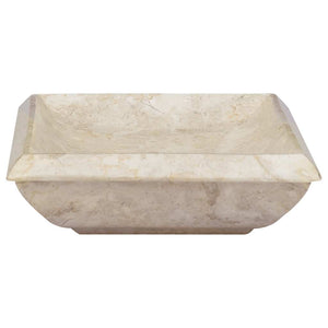 vidaXL Wash Basin Cream 50x35x10 cm Marble