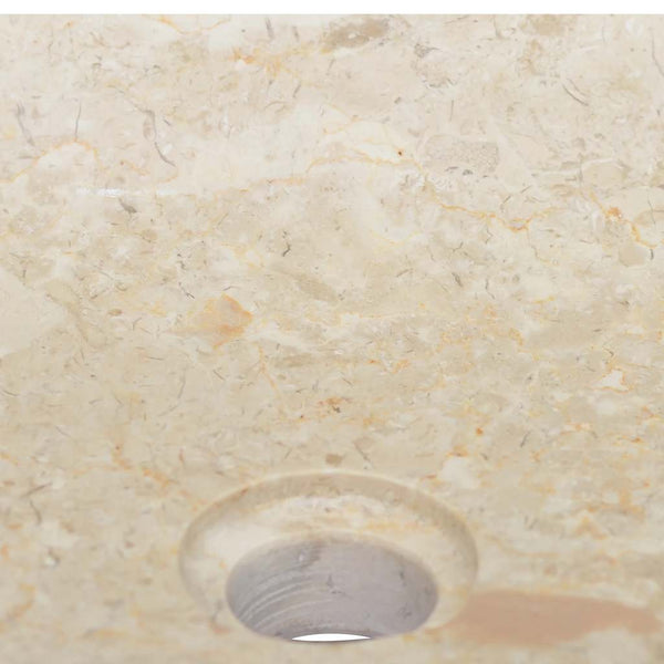 vidaXL Wash Basin Cream 50x35x10 cm Marble