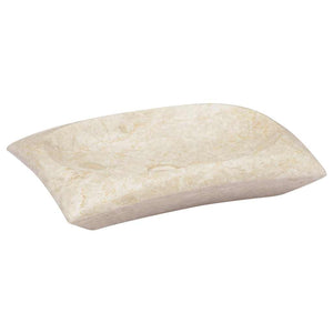 vidaXL Wash Basin Cream 50x35x10 cm Marble
