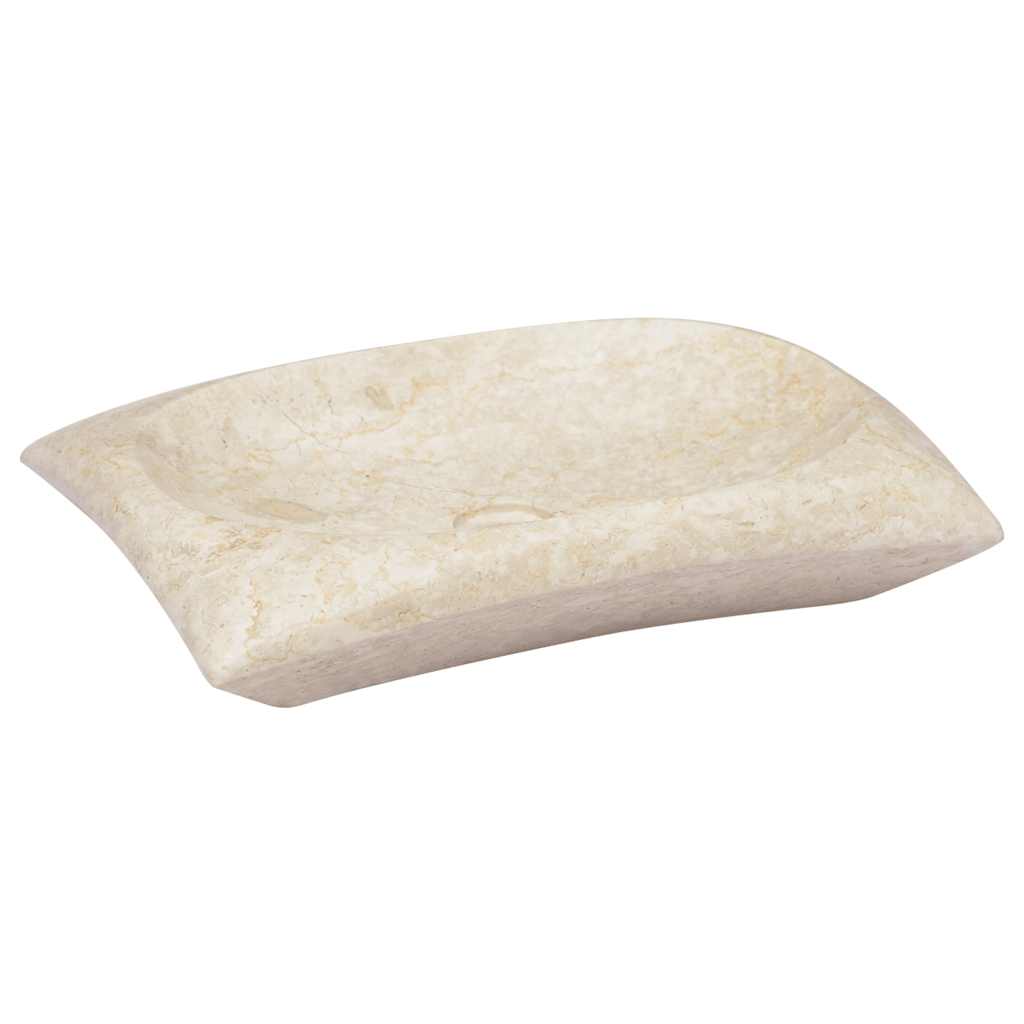 vidaXL Wash Basin Cream 50x35x10 cm Marble
