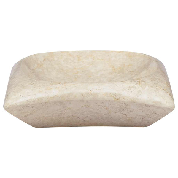 vidaXL Wash Basin Cream 50x35x10 cm Marble