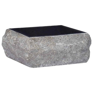 vidaXL Wash Basin Black 30x30x13 cm Marble