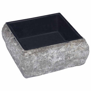 vidaXL Wash Basin Black 30x30x13 cm Marble