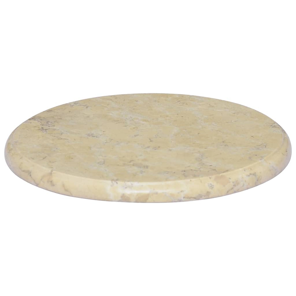 vidaXL Tabletop Cream Ø40x2.5 cm Marble