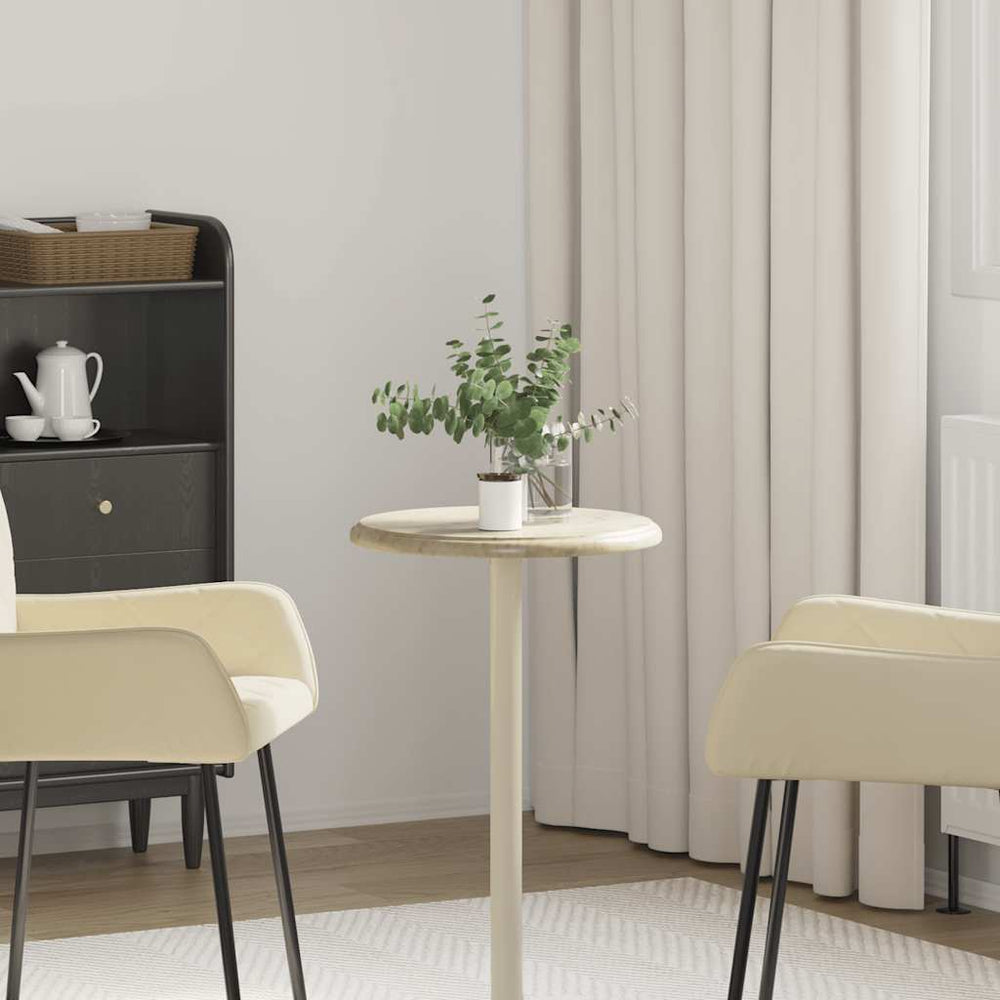 vidaXL Tabletop Cream Ø40x2.5 cm Marble