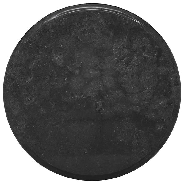 vidaXL Tabletop Black Ø40x2.5 cm Marble