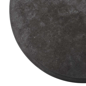 vidaXL Tabletop Black Ø40x2.5 cm Marble