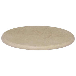 vidaXL Tabletop Cream Ø50x2.5 cm Marble