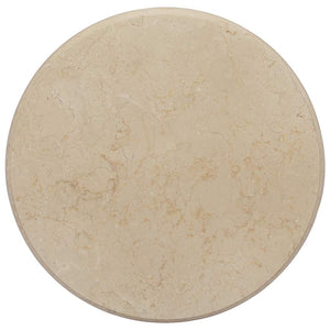 vidaXL Tabletop Cream Ø50x2.5 cm Marble