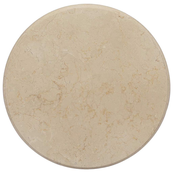 vidaXL Tabletop Cream Ø50x2.5 cm Marble