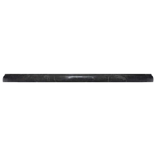 vidaXL Tabletop Black Ø50x2.5 cm Marble