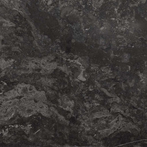 vidaXL Tabletop Black Ø50x2.5 cm Marble