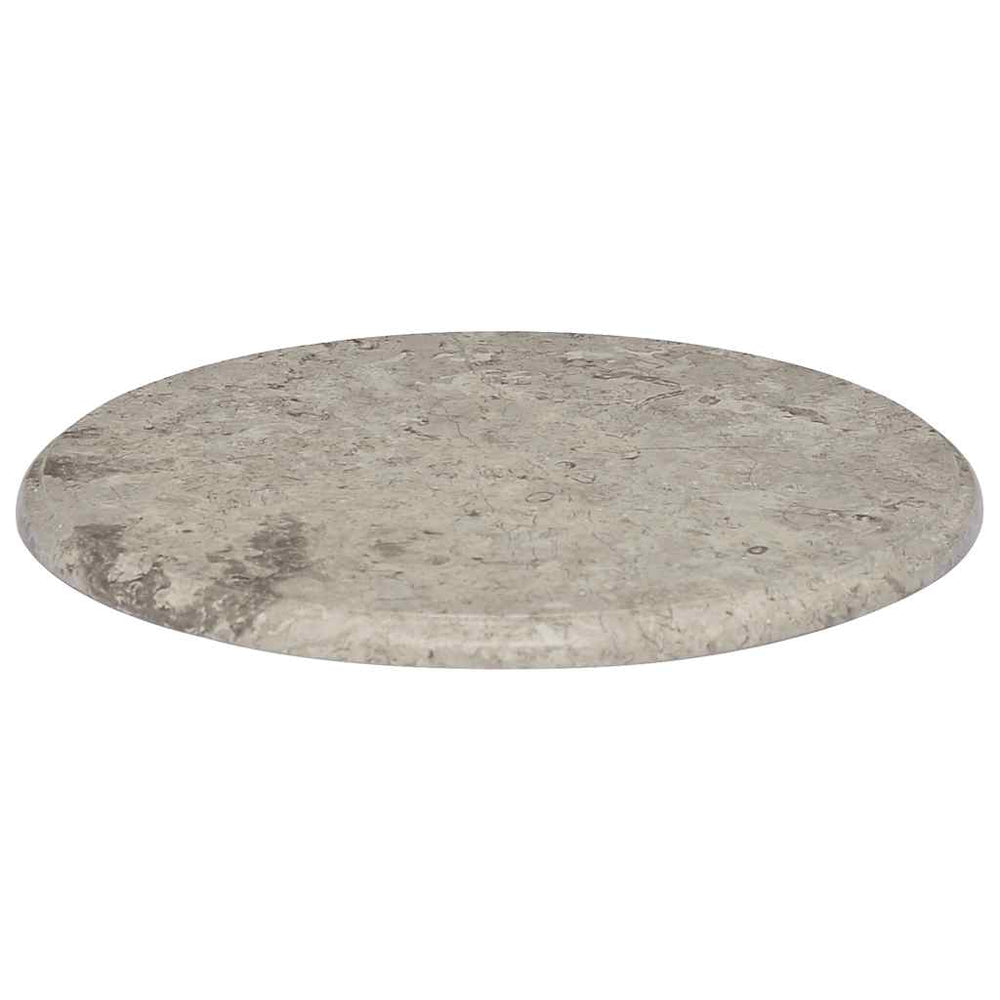 vidaXL Tabletop Grey Ø50x2.5 cm Marble